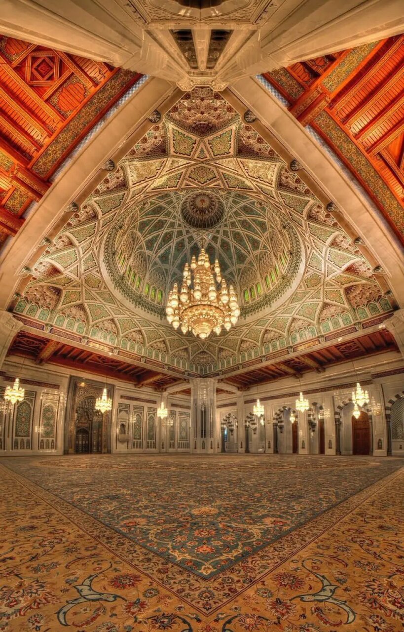 تصاویری از شاهکار مدرن معماری در مسجد جامع سلطان قابوس