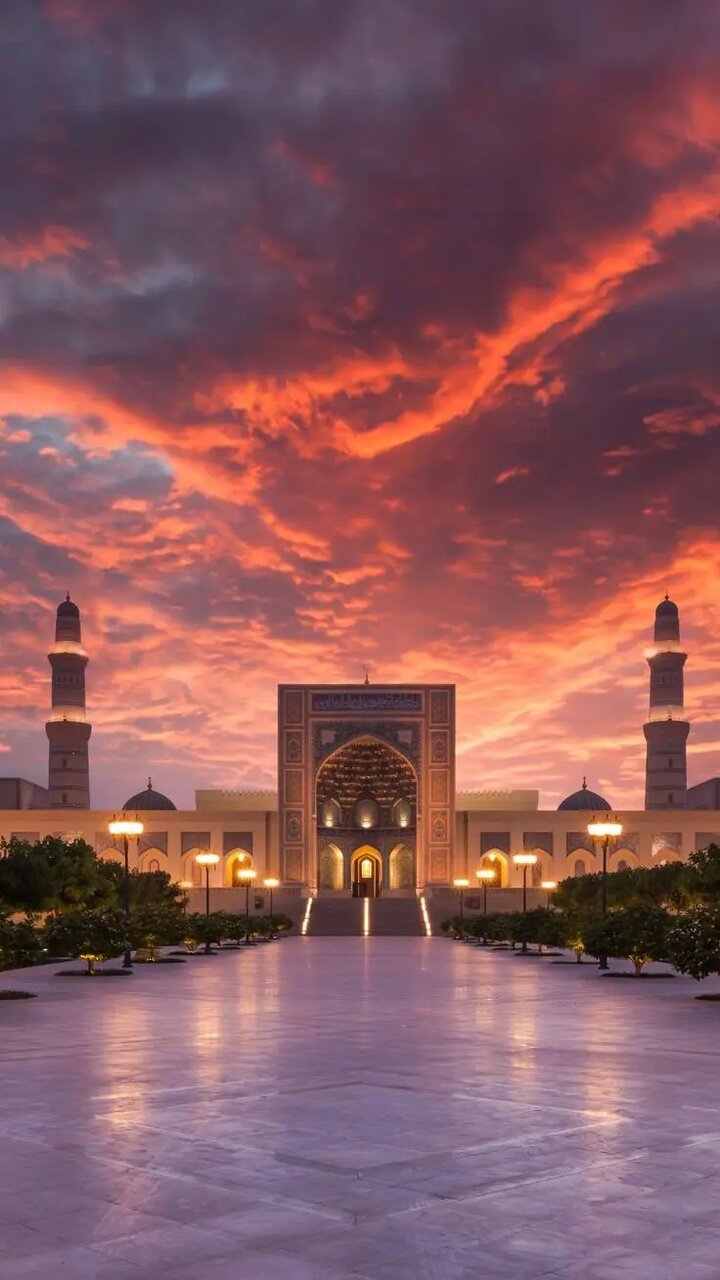 تصاویری از شاهکار مدرن معماری در مسجد جامع سلطان قابوس