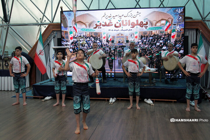 تصاویر جشن بزرگ پهلوانان غدیر با حضور وزیر ورزش و جوانان