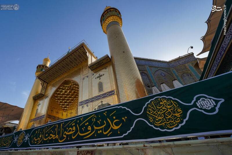 آماده سازی حرم امیرالمومنین(ع) در آستانه عید ولایت | تصاویر