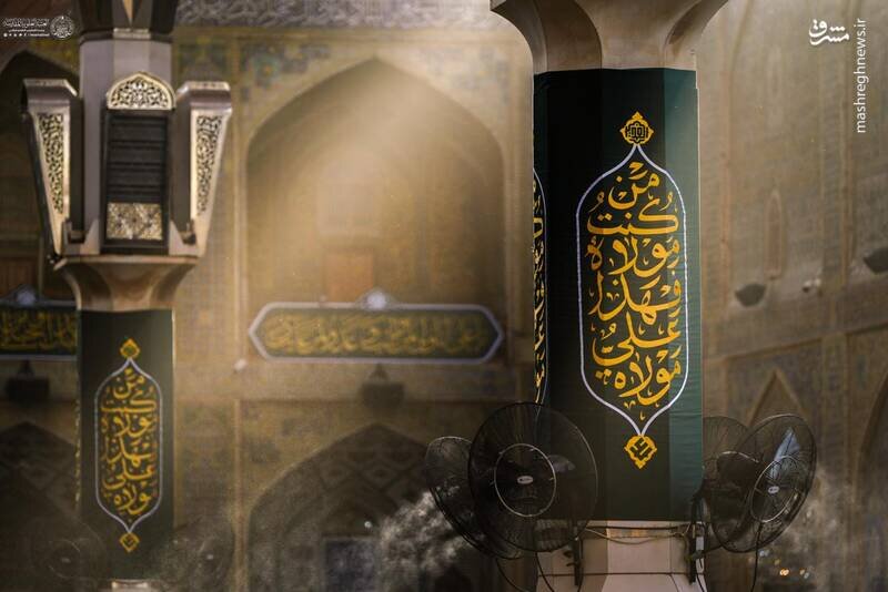 آماده سازی حرم امیرالمومنین(ع) در آستانه عید ولایت | تصاویر