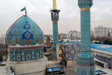 نمایی از امامزاده صالح تجریش در دوره قاجار | عکس