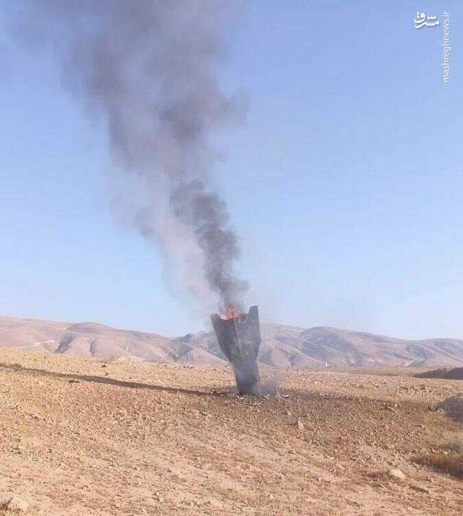 تصاویری از بوستر موشک خیبرشکن در صحرای نقب