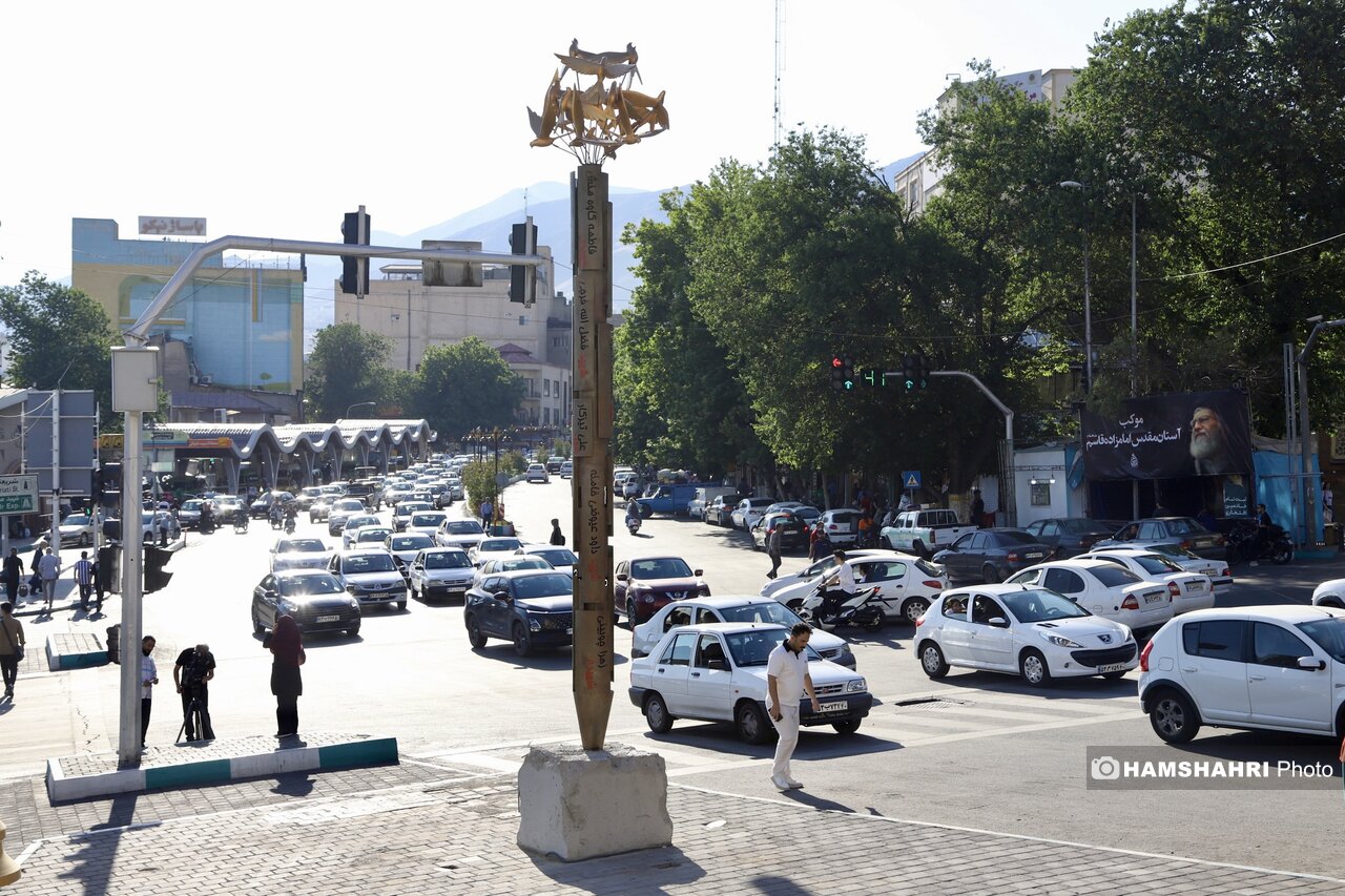 یادمان شهدای جنگ ۱۲ روزه در میدان قدس
