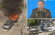 خودروی بمب‌گذاری شده در مسکو و لحظه هولناک انفجار | ویدئو
