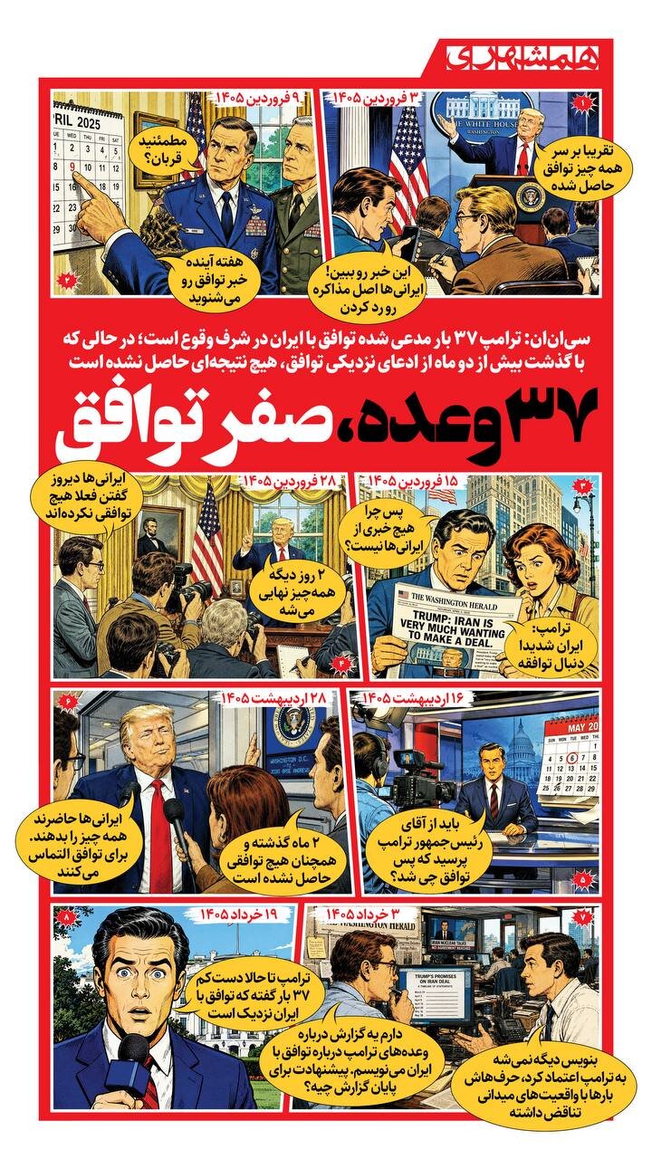 ۳۷ وعده ، صفر توافق! | اینفوگرافیک