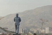 نصب تندیس شهید حاجی زاده در غرب پایتخت