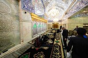 لحظات ناب تعویض پوشش ضریح مطهر سیدالشهدا (ع)