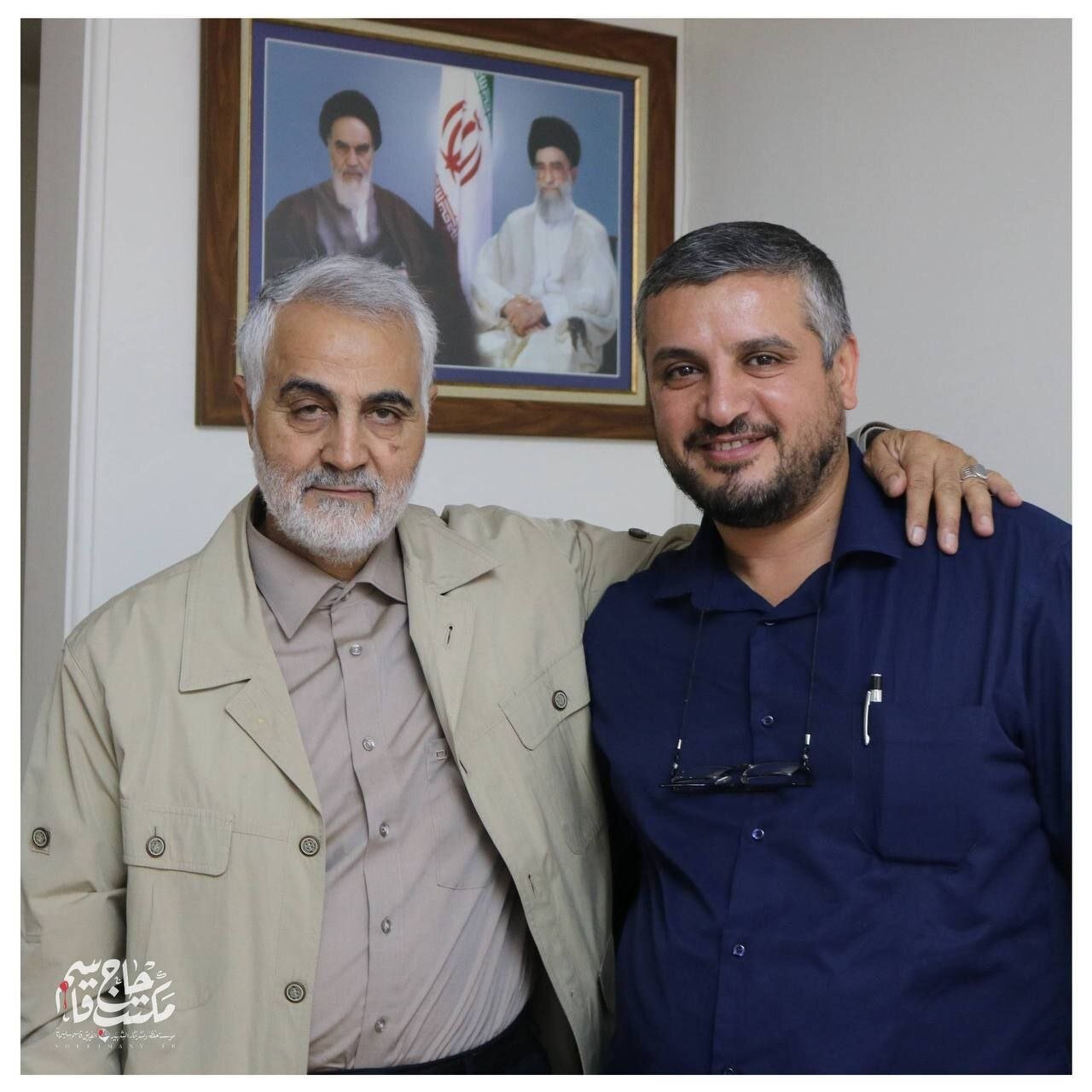تصویر کمتر دیده شده از شهید دقدوق در کنار حاج قاسم