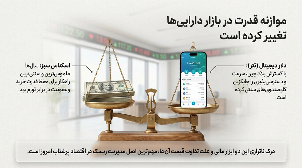 چرا تتر محبوب تر از دلار است