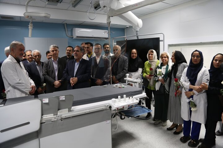 افتتاح پیشرفته‌ترین دستگاه آنژیوگرافی مغز در بیمارستان لقمان حکیم