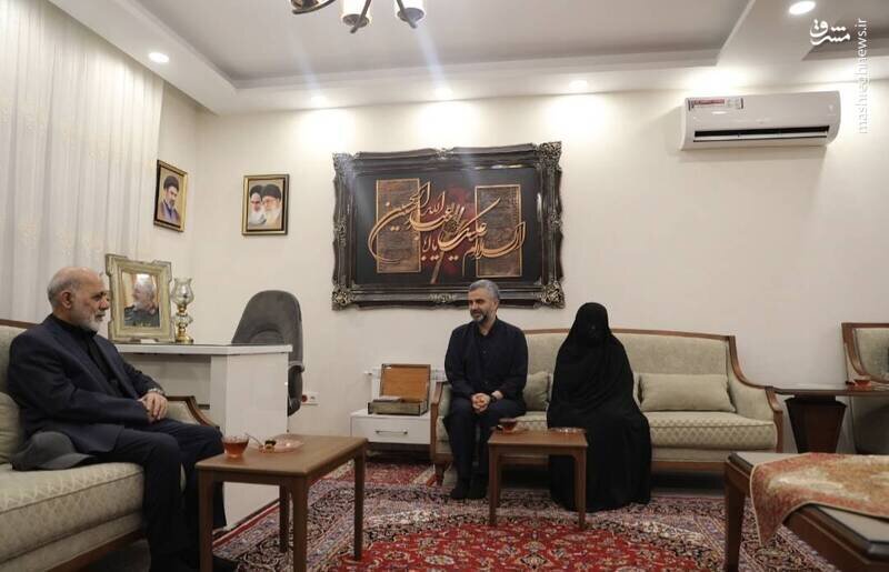 دیدار فرمانده قرارگاه خاتم‌ با همسر شهید پاکپور+ تصاویر
