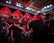 تصویر فرمانده، رهبر و مرجع ایرانی در عزاداری عراقی ها | ویدئو