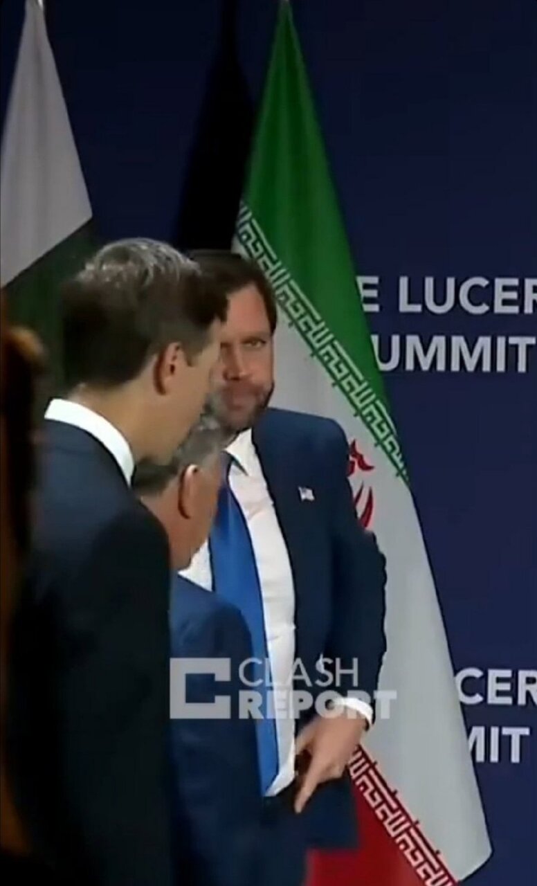 تصویری از جی دی ونس در کنار پرچم ایران خبرساز شد