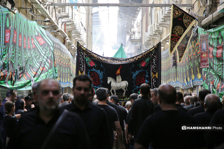 مراسم عزاداری روز تاسوعای حسینی ۱۴۰۵ در بازار بزرگ تهران