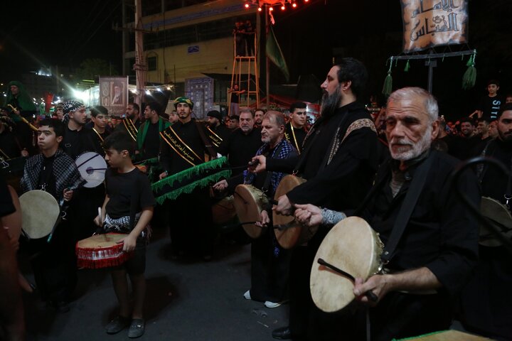 آیین عزا داری در حسینیه کاظمینی ها در دولت آباد شهرری