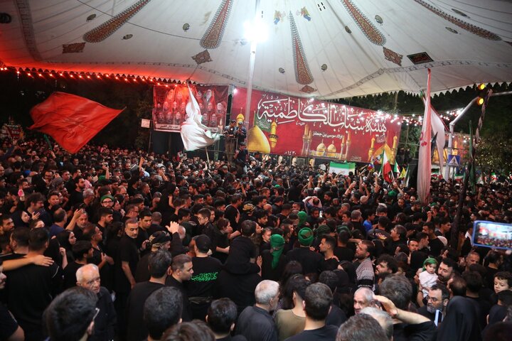 آیین عزا داری در حسینیه کاظمینی ها در دولت آباد شهرری