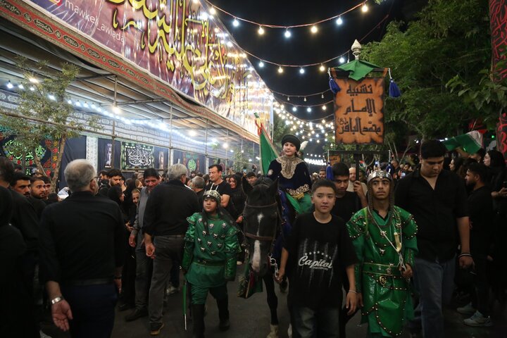 آیین عزا داری در حسینیه کاظمینی ها در دولت آباد شهرری