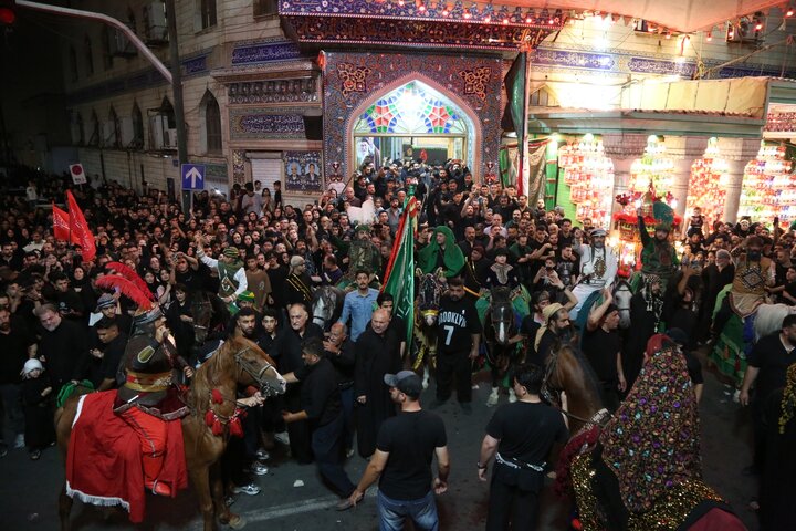 آیین عزا داری در حسینیه کاظمینی ها در دولت آباد شهرری