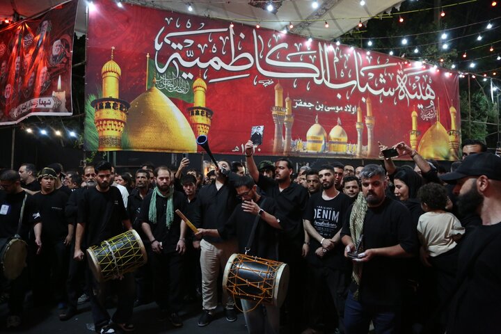 آیین عزا داری در حسینیه کاظمینی ها در دولت آباد شهرری