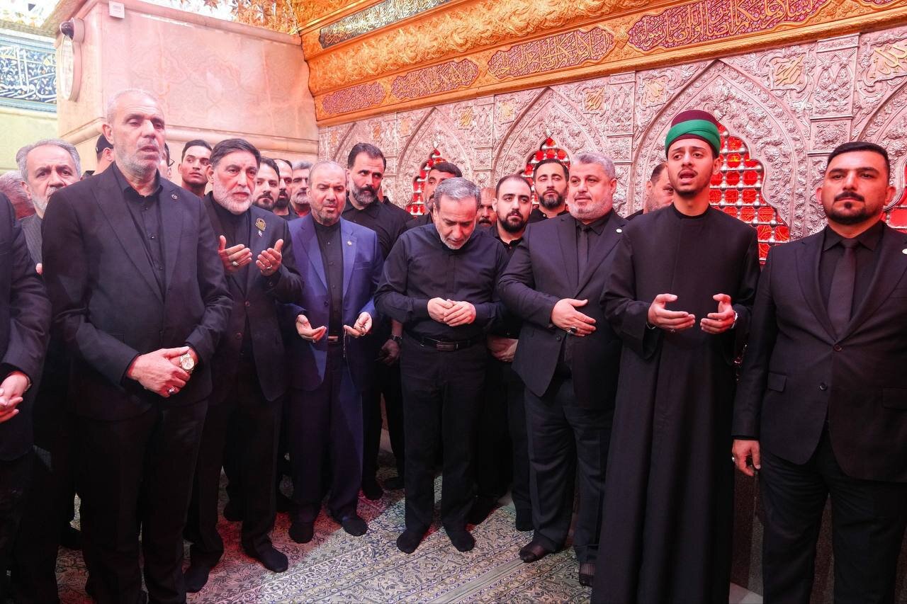 تصاویر استقبال عراقیها از عراقچی در کربلا