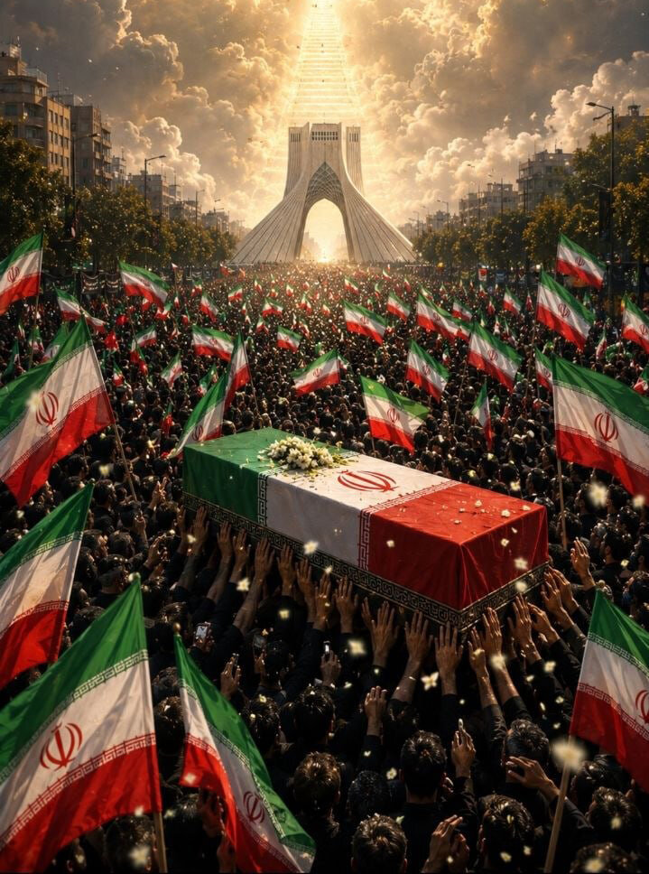 سفرت به‌خیر اما... / آثاری از هنرمندان ایرانی در پویش #بدرقه_یار برای مشایعت پیکر قائد شهید