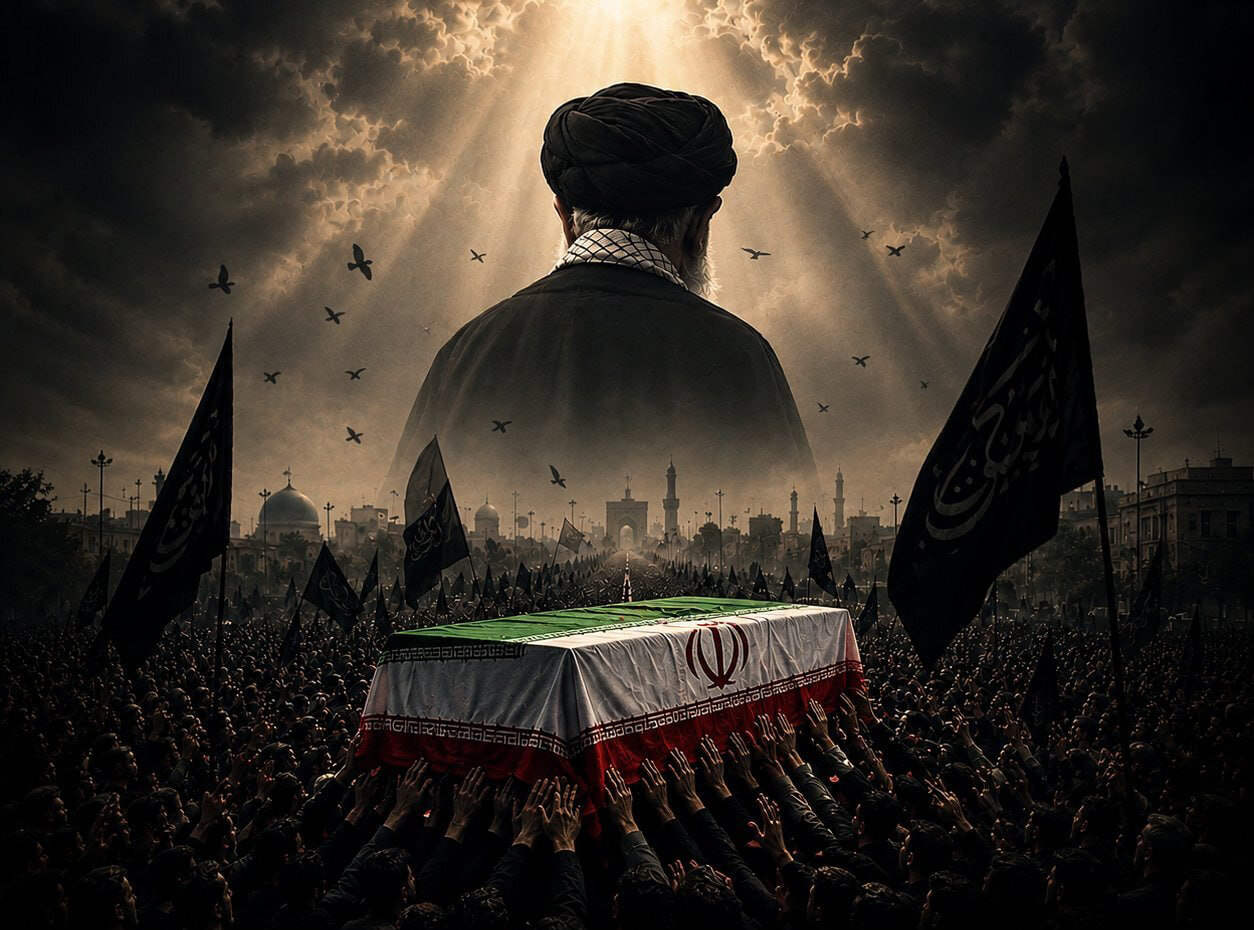 سفرت به‌خیر اما... / آثاری از هنرمندان ایرانی در پویش #بدرقه_یار برای مشایعت پیکر قائد شهید