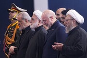 اشک‌های سران قوا و سرلشکر رضایی در مراسم وداع با رهبر شهید انقلاب پربازدید شد | ببینید
