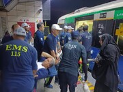 انتقال زائران مصدوم با مترو به ایستگاه های اورژانس