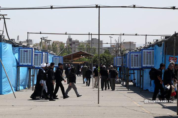 اسکان و ساماندهی زائران  در ایام  وداع