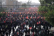 عزاداری خون‌خواهان با پرچم‌های سرخ + ویدئوها را ببینید | سیل جمعیت در خیابان های تهران