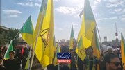 حضور جوانان کتائب حزب الله عراق در مراسم تشییع رهبر شهید | ویدئو