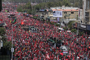 تشییع پیکر رهبر شهید در تهران ۴