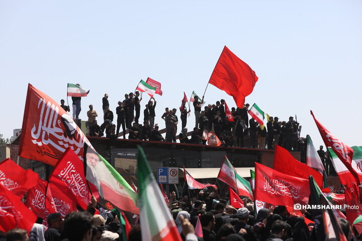 مراسم تشییع پیکر مطهرآیت‌الله سیّدعلی خامنه‌ای در تهران