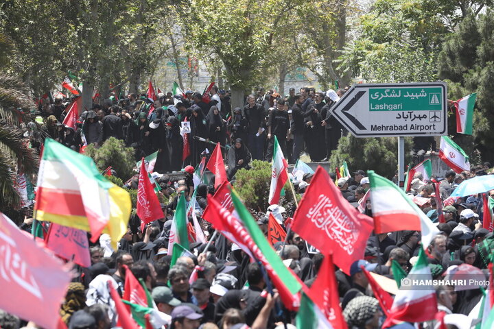 مراسم تشییع پیکر مطهرآیت‌الله سیّدعلی خامنه‌ای در تهران