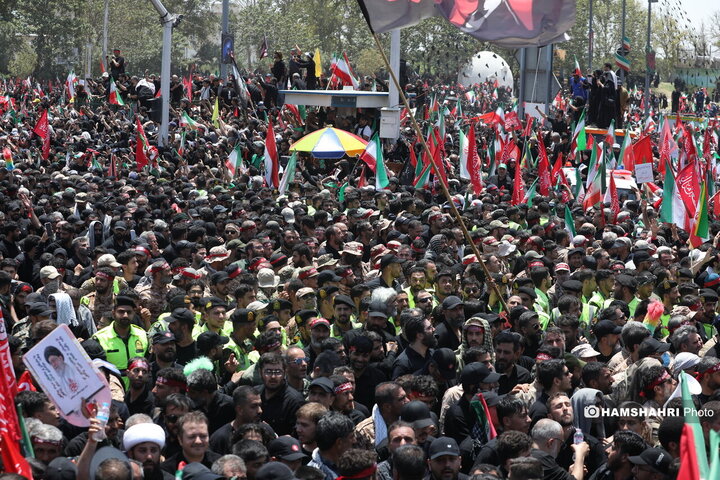 مراسم تشییع پیکر مطهرآیت‌الله سیّدعلی خامنه‌ای در تهران