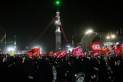شبانه در راه جمکران؛ تصاویر کاروانِ دلدادگان رهبر شهید برای وداع در قم