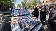 پرایدی که در تشییع آقا از همه سبقت گرفت+ تصاویر | ما نباید جا می‌ماندیم...