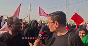 اظهارات زائر اهل گینه درباره آقای شهید ایران + ویدئو