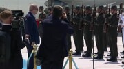 ترکی حرف زدن ترامپ در کنار اردوغان + فیلم