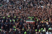 لحظهٔ ورود فرزند رهبر شهید ایران به حرم مطهر امام حسین(ع)
