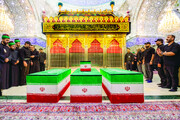 بدرقه در خانه پدری | تصاویری از تشییع پیکر قائد شهید در عراق