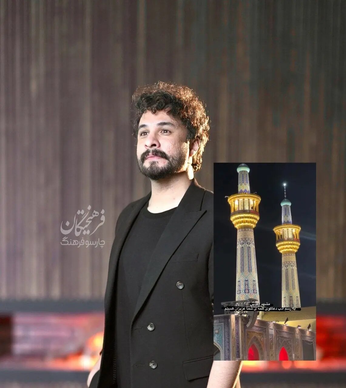خواننده مشهور برای مراسم تشییع راهی مشهد شد + عکس