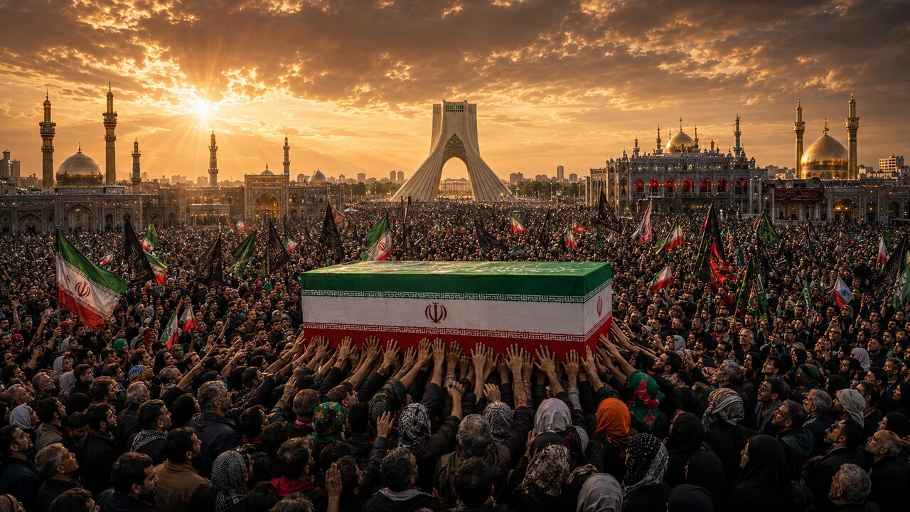 هوش مصنوعی تصویر تشییع رهبر شهید را بازسازی کرد | ببینید