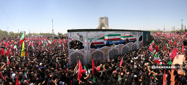مراسم تشییع پیکر مطهرآیت‌الله سیّدعلی خامنه‌ای در تهران