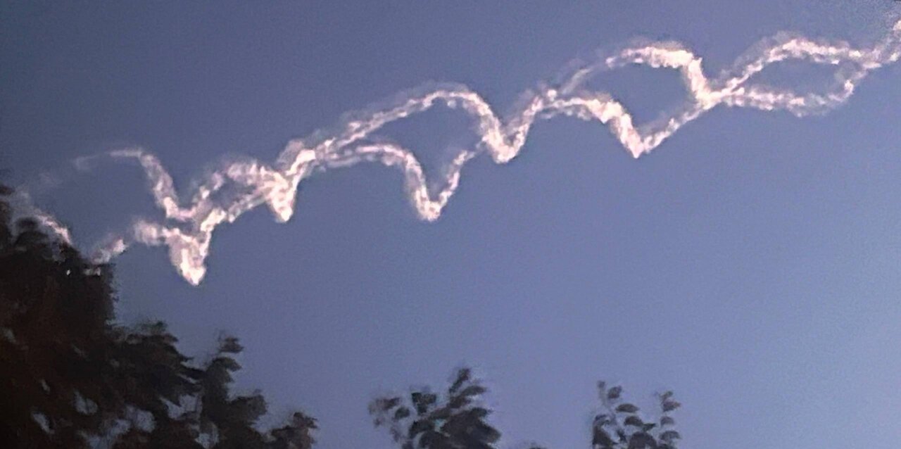 The moment missiles were fired at American enemy positions in the region