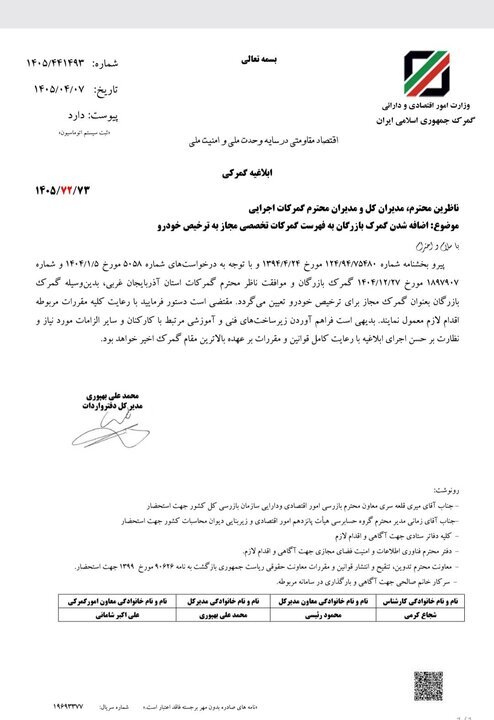 مسیر جدید برای واردات خودرو به کشور باز شد؛ جزئیات ابلاغیه جدید گمرک