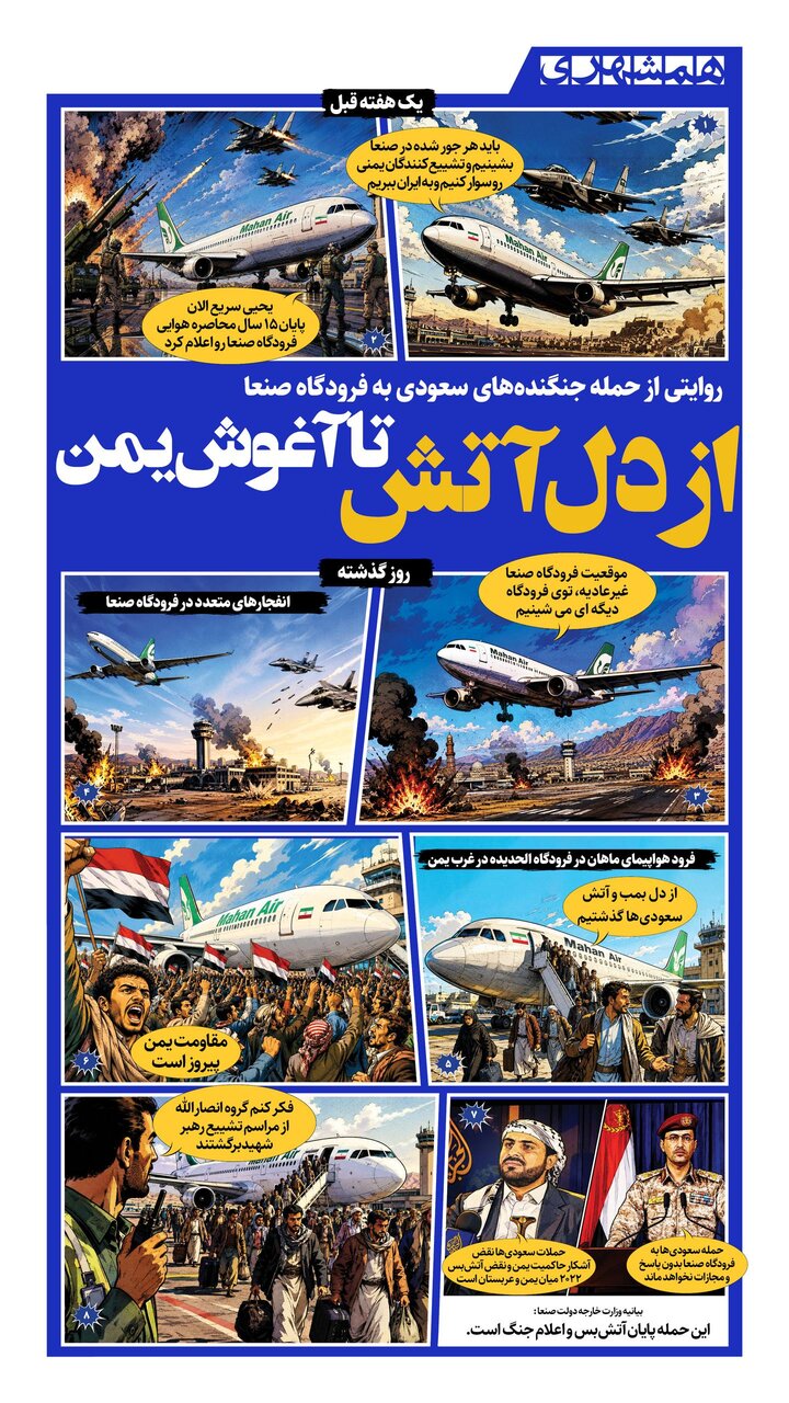 ماجرای شکستن محاصره هوایی یمن توسط هواپیماهای ایران | ببینید