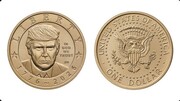 دولت آمریکا سکه طلای یک دلاری با تصویر ترامپ ضرب کرد + عکس