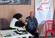 گردان موتوری واکنش سریع،‌ ۵۰ موکب درمانی و ۶۰۰ جهادگر سلامت؛ روایت خدمت درمانی بسیجیان در مراسم بدرقه رهبر شهید